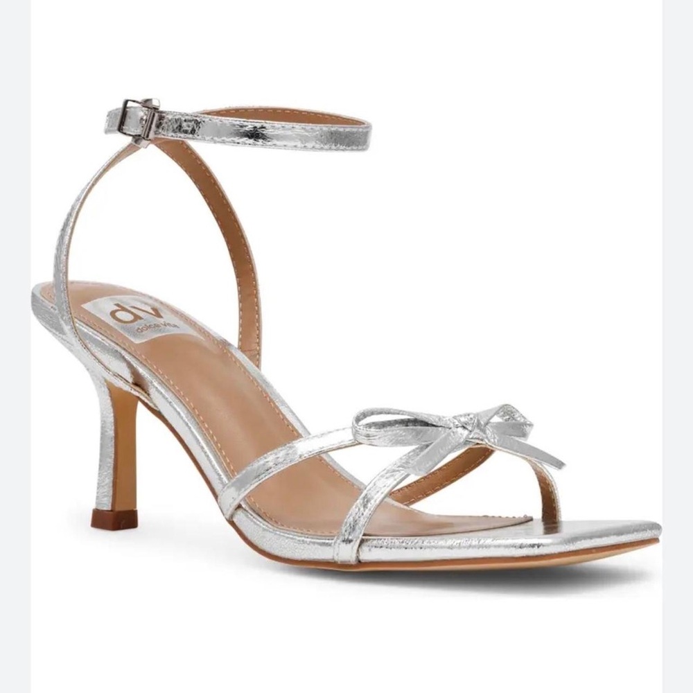Dolce Vita Metallic Silver Heels